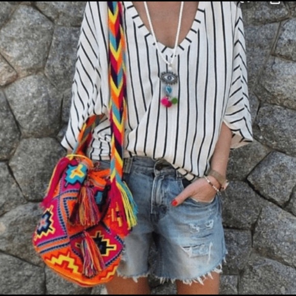 Authentic Wayuu mochila, Bag🧶🧶🧶🪡🪡🪡🧵🧵🧵🧵🪡 - Picture 3 of 9